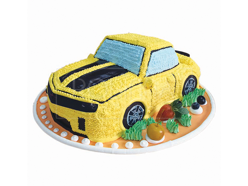 CS078P  Bumblebee Yellow Car