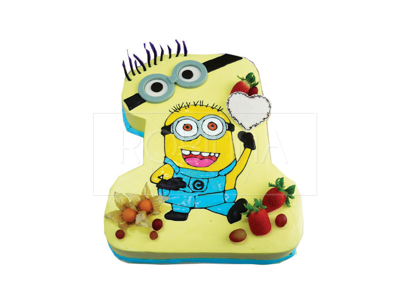 NB031  Number 1 Minion Cake