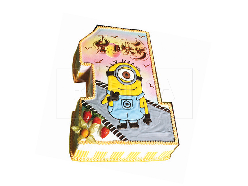 NB037  Minion Cake