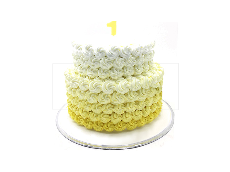 SD044  Yellow Two Tiers